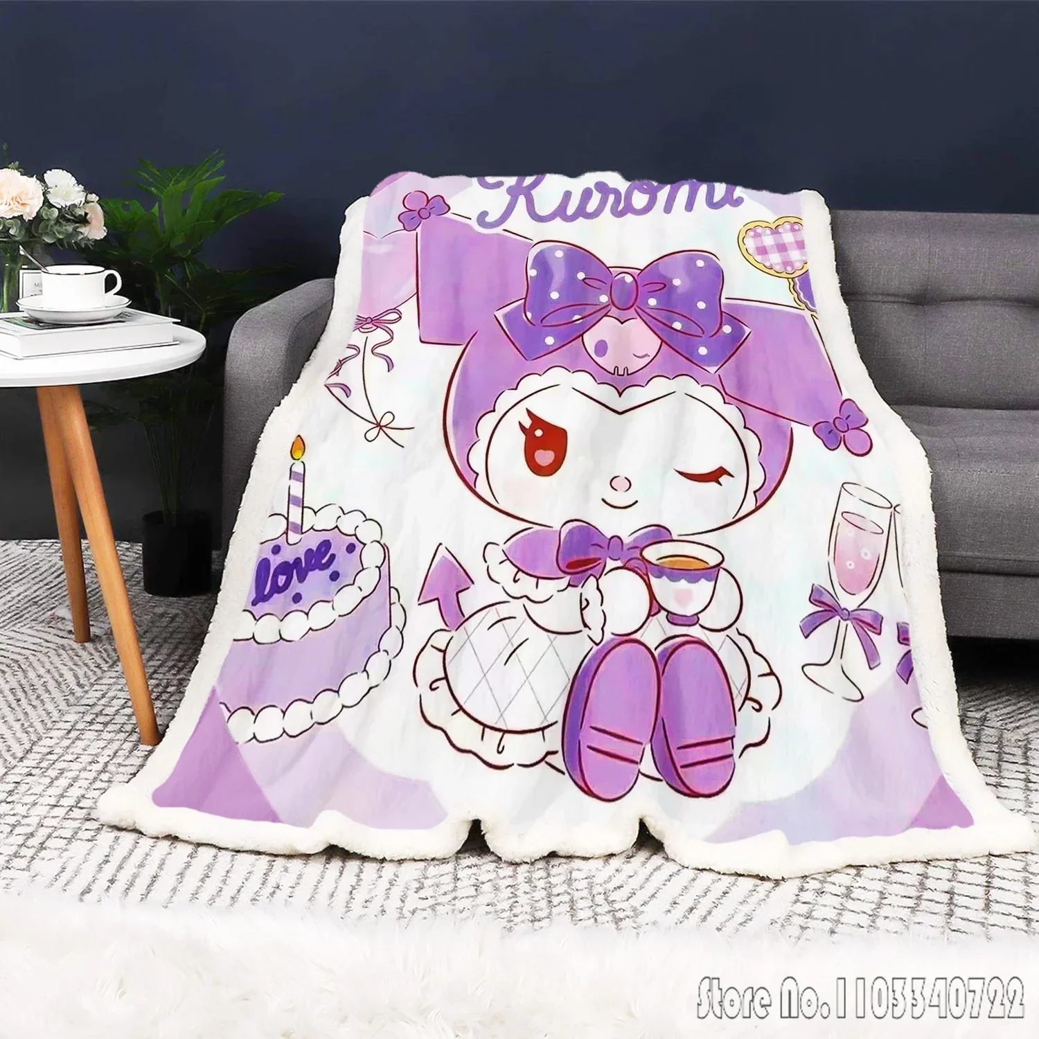 Kuromi Sanrio 3D Printed Home Cute Kids Blanket Throw for Bed Sofa Decor Fleece Nap Blankets Boys Girls Children Gift
Kuromi Sanrio 3D Printed Home Cute Kids Blanket Throw for Bed Sofa Decor Fleece Nap Blankets Boys Girls Children Gift