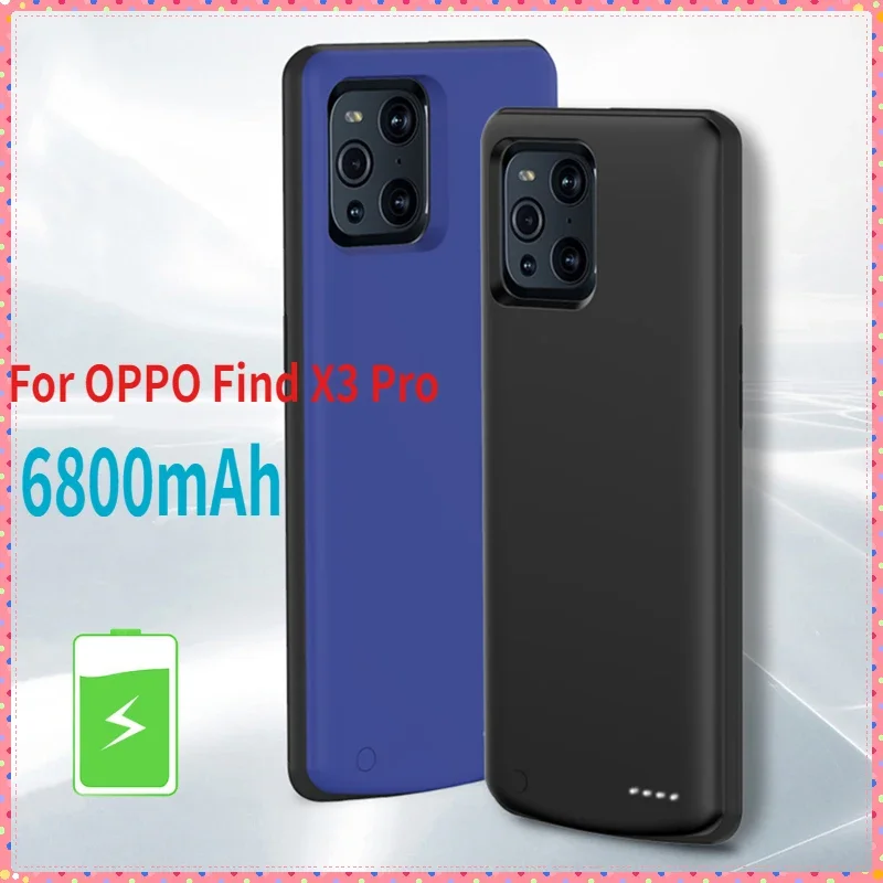 Portable Charger Cover For OPPO Find X3 Pro Battery Cases 6800mAh Extrenal Battery Power Bank Cover For Find X3 Charging Case
Portable Charger Cover For OPPO Find X3 Pro Battery Cases 6800mAh Extrenal Battery Power Bank Cover For Find X3 Charging Case