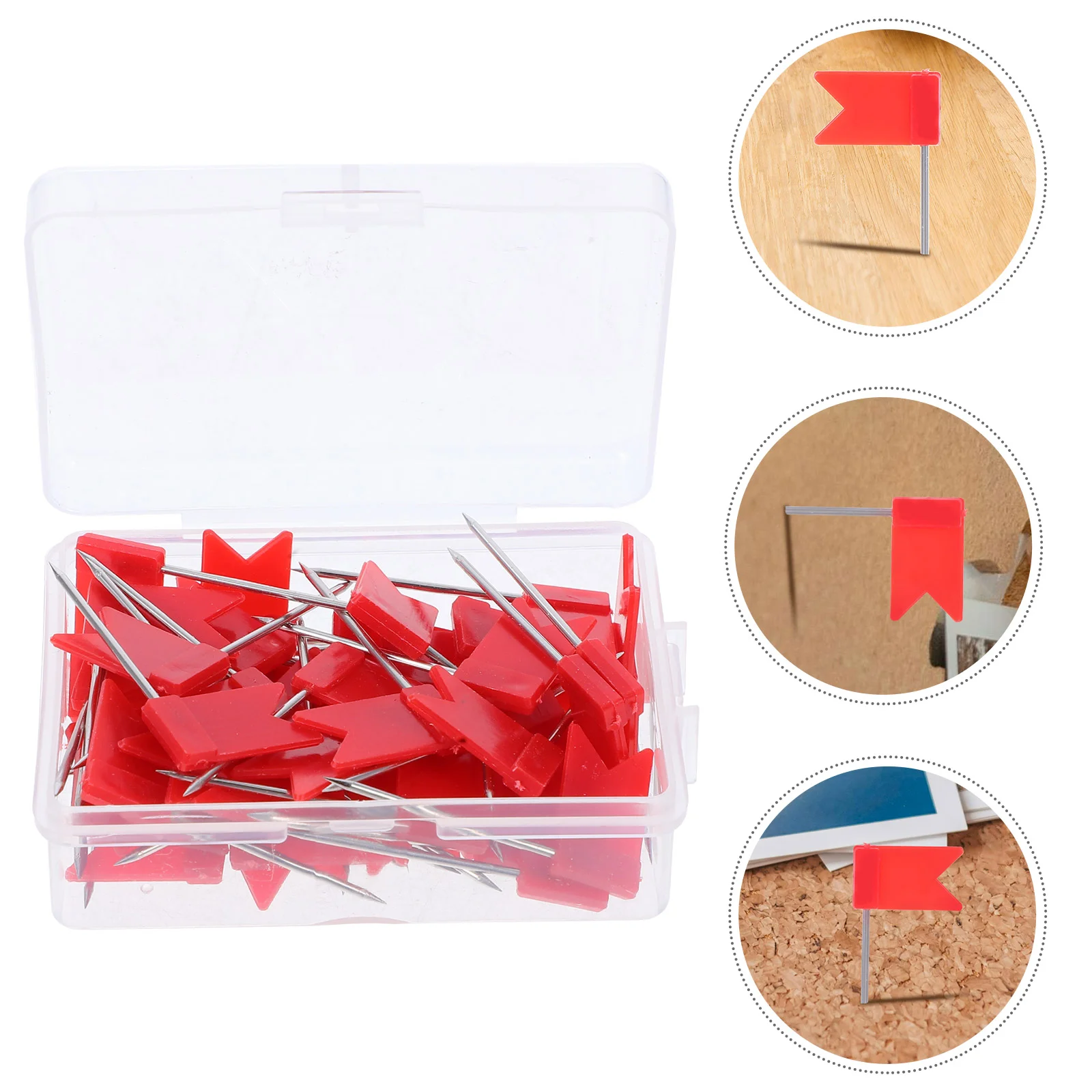 50 Pcs Flag Pin Corkboard Pins Map Thumb Tacks Pushpins for Wall Iron Small Marking
50 Pcs Flag Pin Corkboard Pins Map Thumb Tacks Pushpins for Wall Iron Small Marking