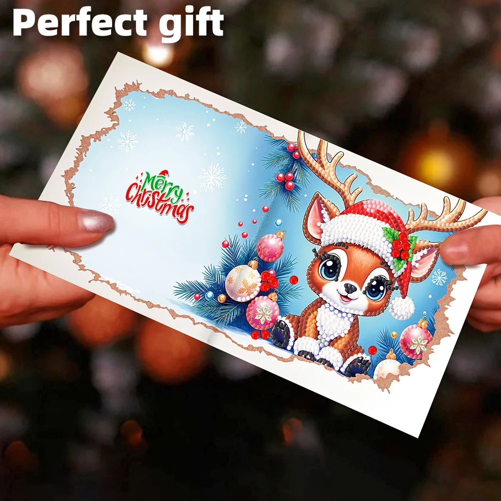 12PCS DIY Xmas Pattern Rhinestone Diamond Art Mosaic Postcards for Celebrations (A)
12PCS DIY Xmas Pattern Rhinestone Diamond Art Mosaic Postcards for Celebrations (A)