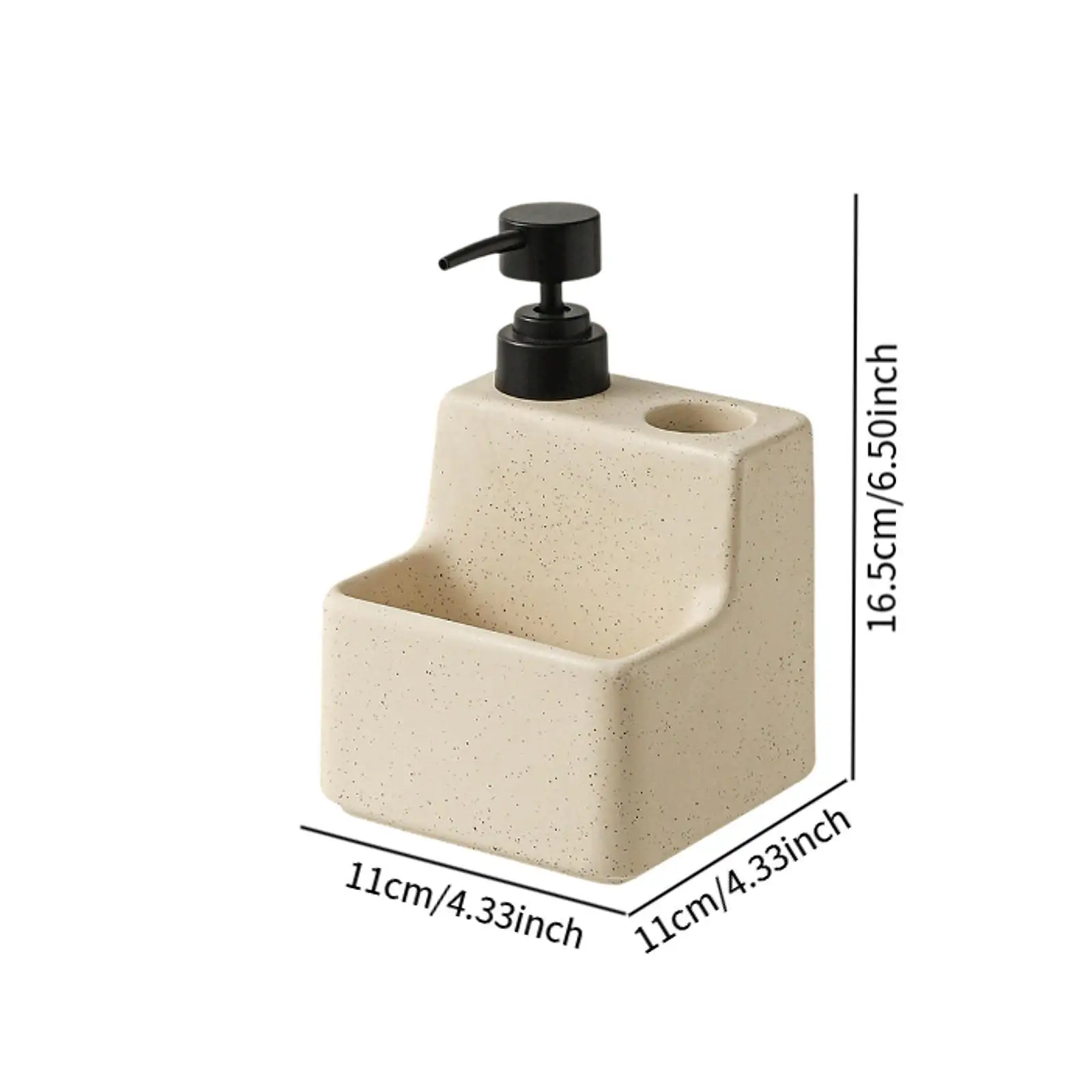 Hand Dish Soap Bottle with Sponge Holder Elegant Ceramic Soap Tool Multiuse Liquid Dispenser for Bathroom and Kitchen Counter
Hand Dish Soap Bottle with Sponge Holder Elegant Ceramic Soap Tool Multiuse Liquid Dispenser for Bathroom and Kitchen Counter