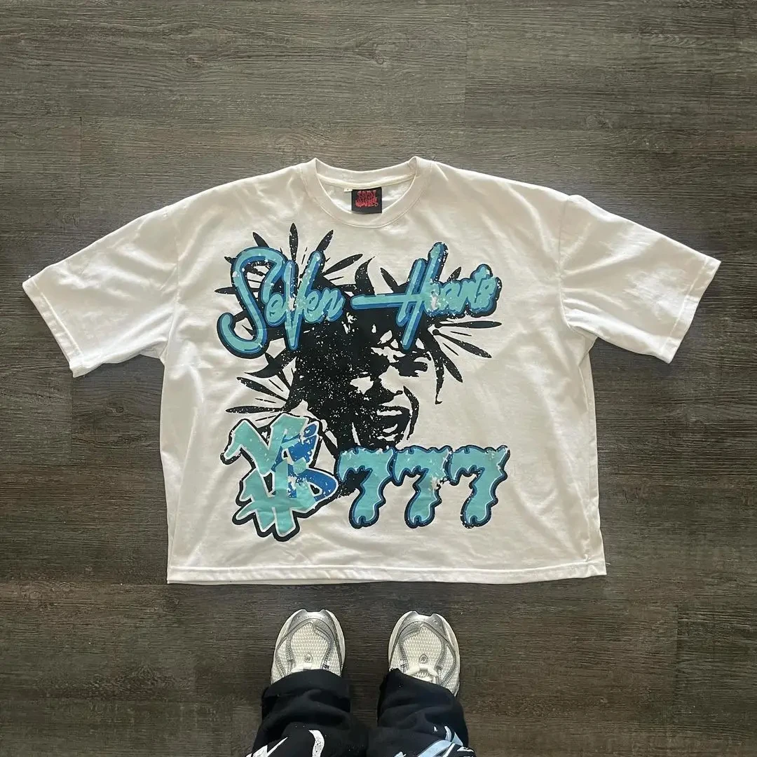 Seven Hearts Hip Hop Graphic T Shirts Men Women Oversized Y2k Tops Gothic Casual Streetwear Couples Harajuku Goth Women Clothes
Seven Hearts Hip Hop Graphic T Shirts Men Women Oversized Y2k Tops Gothic Casual Streetwear Couples Harajuku Goth Women Clothes