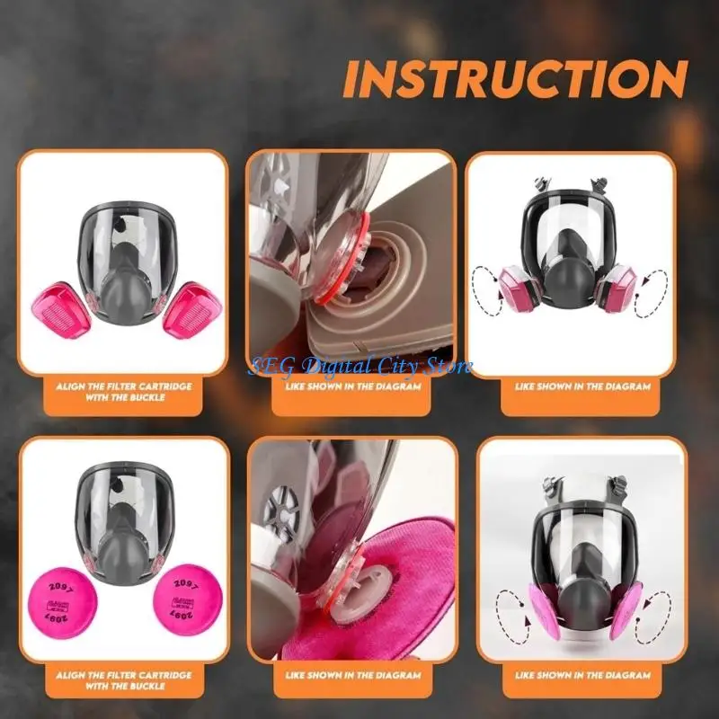 U75B Silicone Protective Face Reusable Respirator Mask with Filter Cartridge And Pad For Breathing Safety
U75B Silicone Protective Face Reusable Respirator Mask with Filter Cartridge And Pad For Breathing Safety