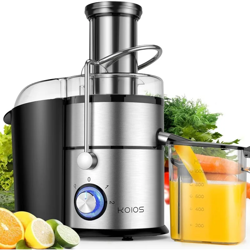 KOIOS Centrifugal Juicer Machines, Juice Extractor with Extra Large 3inch Feed Chute, Full Copper Motor, Titanium-Plated Filter
KOIOS Centrifugal Juicer Machines, Juice Extractor with Extra Large 3inch Feed Chute, Full Copper Motor, Titanium-Plated Filter
