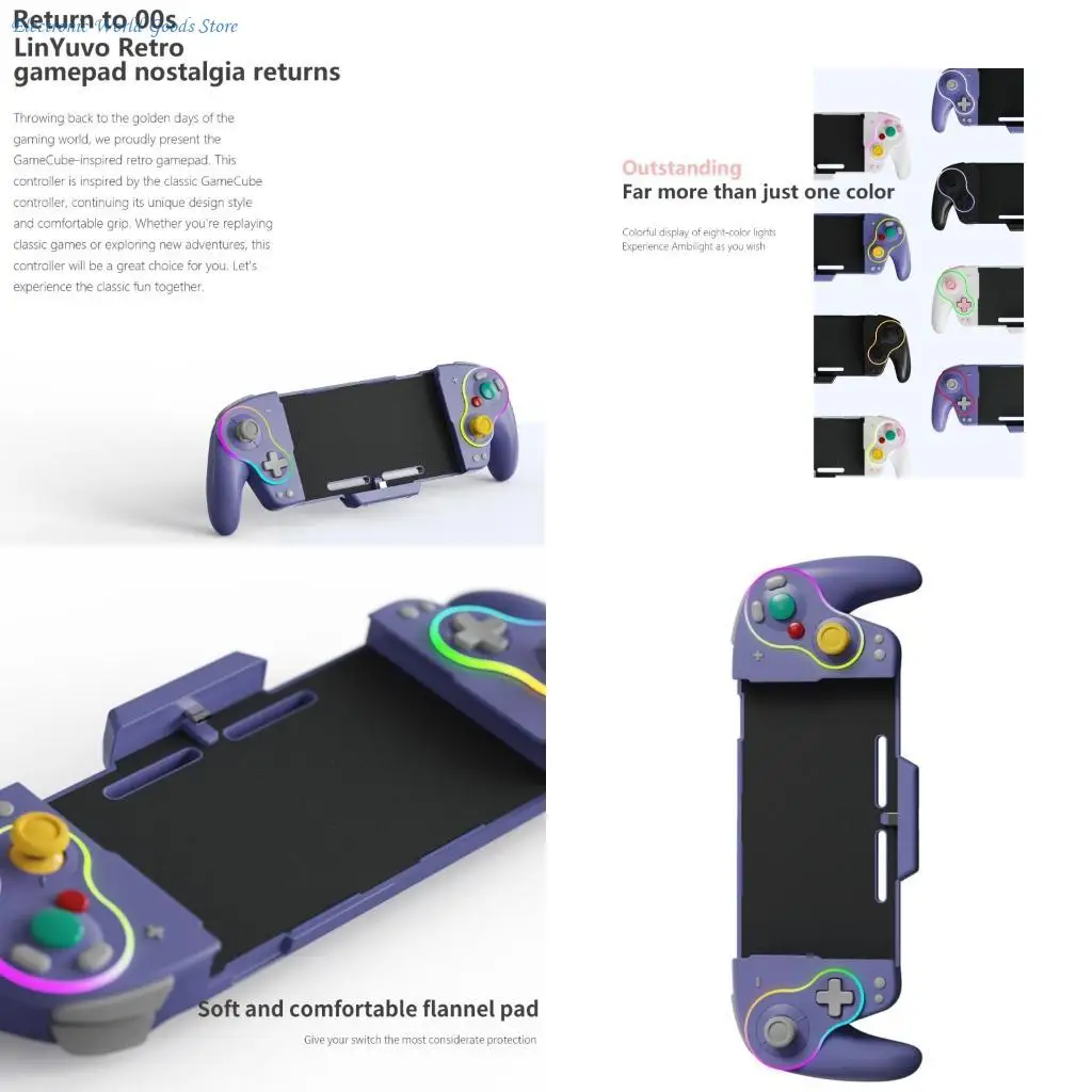 A3PD Retro Game Controller for NSO with Enhances Motion Control and Colorful Light Effect
A3PD Retro Game Controller for NSO with Enhances Motion Control and Colorful Light Effect