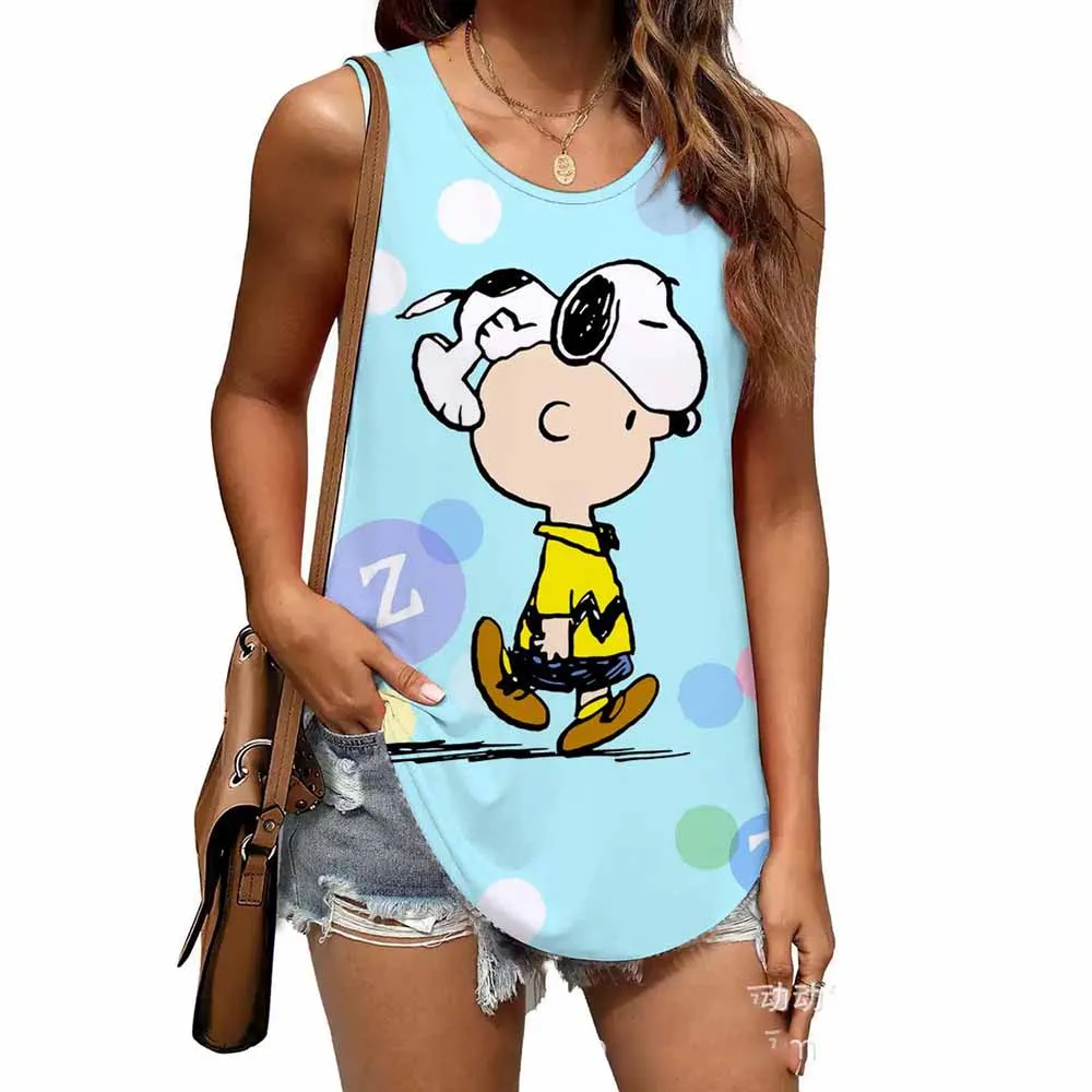 2025 Europe and the United States spring and summer cross-border crew-neck printed Snoopy print multi-color vest T-shirt woman
2025 Europe and the United States spring and summer cross-border crew-neck printed Snoopy print multi-color vest T-shirt woman 