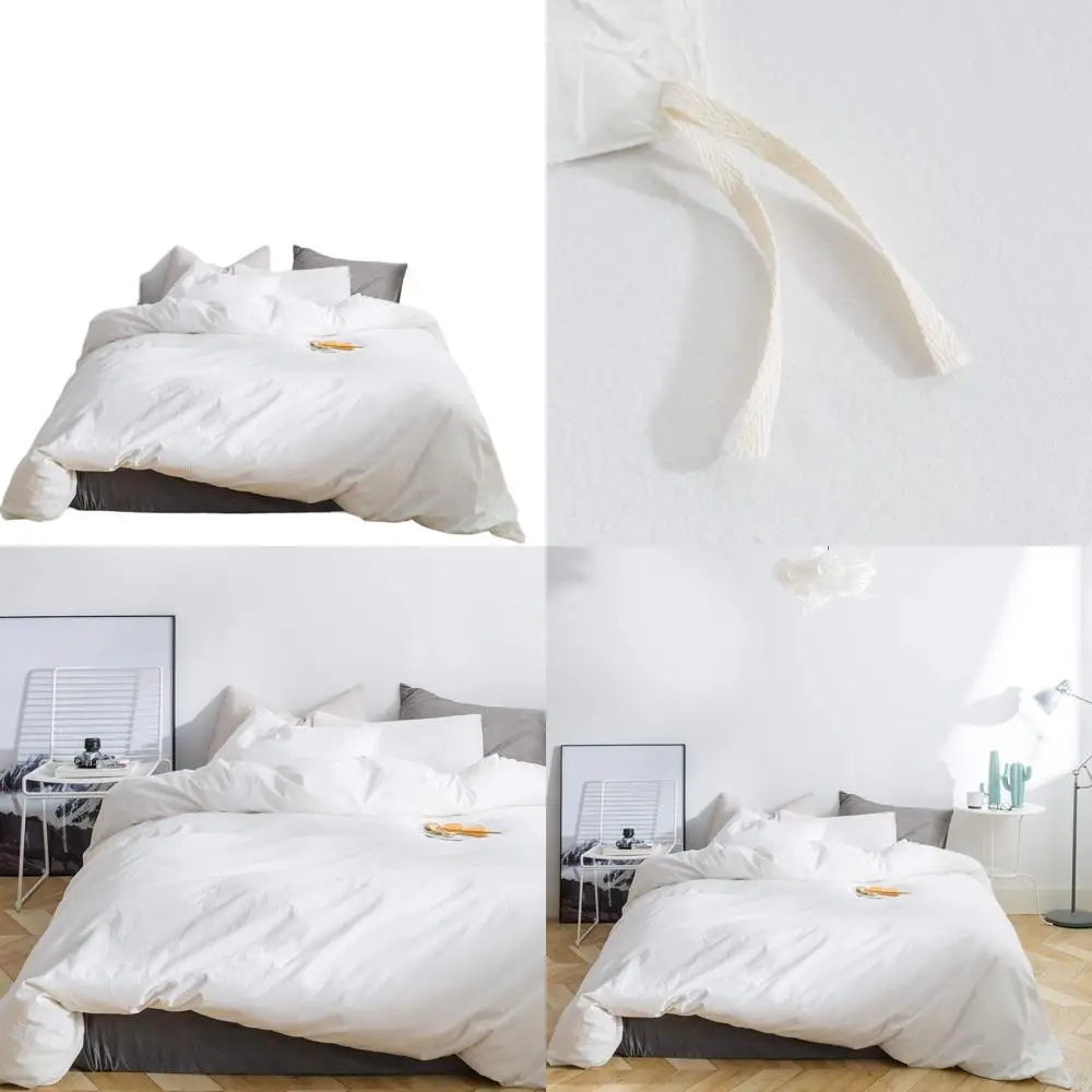 Винтажный комплект пододеяльников из белого хлопка размера «queen-size» с 2 наволочками, 100% стираный, на молнии, мягкий и классический
Винтажный комплект пододеяльников из белого хлопка размера «queen-size» с 2 наволочками, 100% стираный, на молнии, мягкий и классический