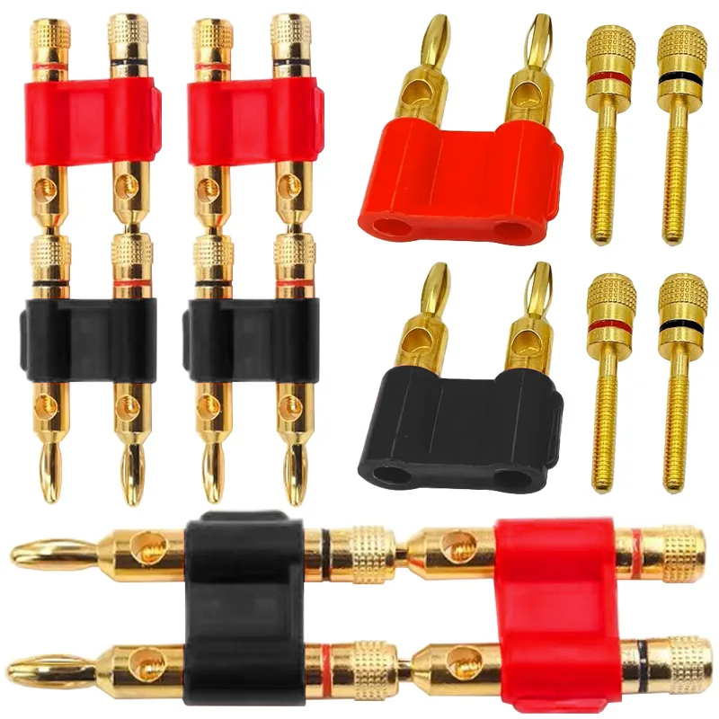2/4/8Pcs Double Row Banana Plugs 4mm Banana Plug Gold Plated Terminal Couple Adapter Speaker Amplifier 4mm Banana Connector
2/4/8Pcs Double Row Banana Plugs 4mm Banana Plug Gold Plated Terminal Couple Adapter Speaker Amplifier 4mm Banana Connector