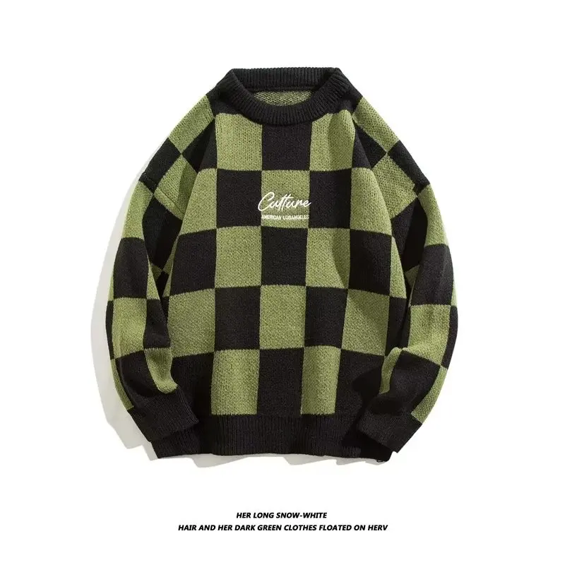 Men Autumn Oversized Korean Harajuku Sweater Vintage Knitted Men's Rock Hip Hop Plush Warm Round Neck Sweater Men's Cloting 2023
Men Autumn Oversized Korean Harajuku Sweater Vintage Knitted Men's Rock Hip Hop Plush Warm Round Neck Sweater Men's Cloting 2023