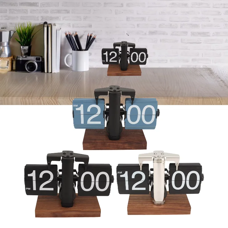 Vintage Automatic Flip Mechanical Clock Battery Powered Flip Desktop Clock Vintage Flip Clock for Home Office Room Decoration
Vintage Automatic Flip Mechanical Clock Battery Powered Flip Desktop Clock Vintage Flip Clock for Home Office Room Decoration
