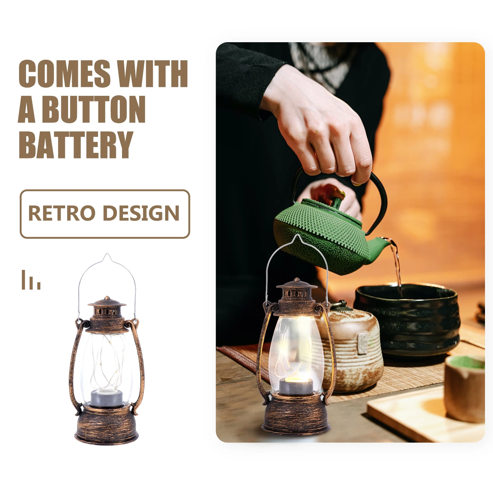 Retro Lantern Decorative Hanging Oil Lamp Vintage Style Warm Ambience Sturdy Lightweight Proper Size Versatile
Retro Lantern Decorative Hanging Oil Lamp Vintage Style Warm Ambience Sturdy Lightweight Proper Size Versatile
