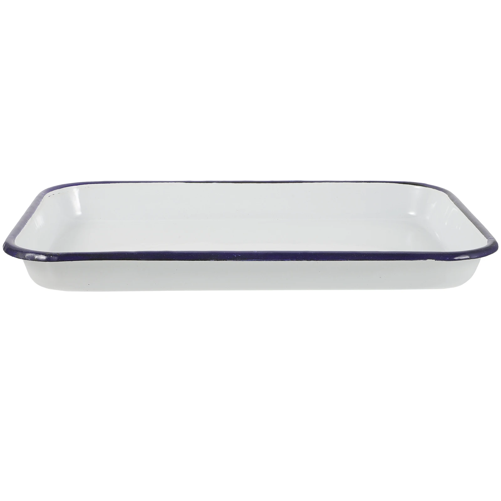 Enamel Square Plate Practical Baking Pan Serving Dish Pans Vintage Pie Cook Tray White Dishes
Enamel Square Plate Practical Baking Pan Serving Dish Pans Vintage Pie Cook Tray White Dishes