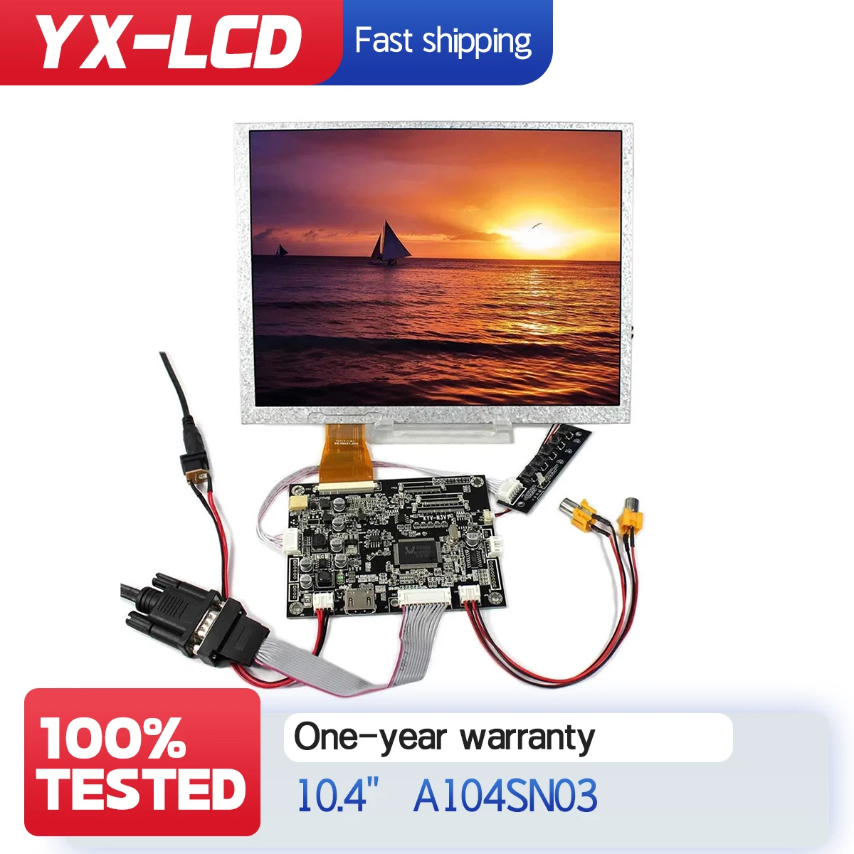 10.4" inch 800x600 A104SN03 V1 with HD VGA AV AUDIO LCD Controller Board
10.4" inch 800x600 A104SN03 V1 with HD VGA AV AUDIO LCD Controller Board