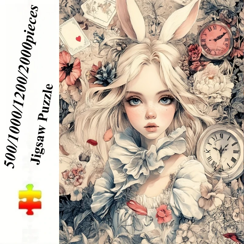 500 PCS Jigsaw Puzzle Rabbit Ear Girl Puzzles, Perfect for DIY Creative Fun with Family,Gift ,teasing Toy
500 PCS Jigsaw Puzzle Rabbit Ear Girl Puzzles, Perfect for DIY Creative Fun with Family,Gift ,teasing Toy