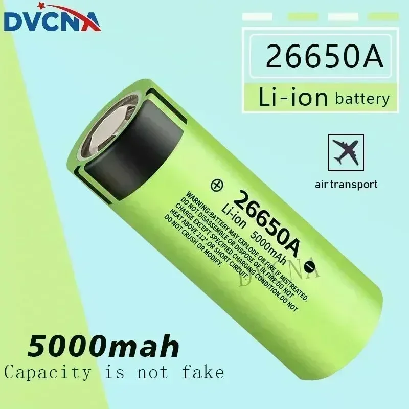 2024 Original New 26650 battery 5000Mah 3.7V 20A lithium-ion rechargeable battery suitable for 26650 LED flashlights and cameras
2024 Original New 26650 battery 5000Mah 3.7V 20A lithium-ion rechargeable battery suitable for 26650 LED flashlights and cameras