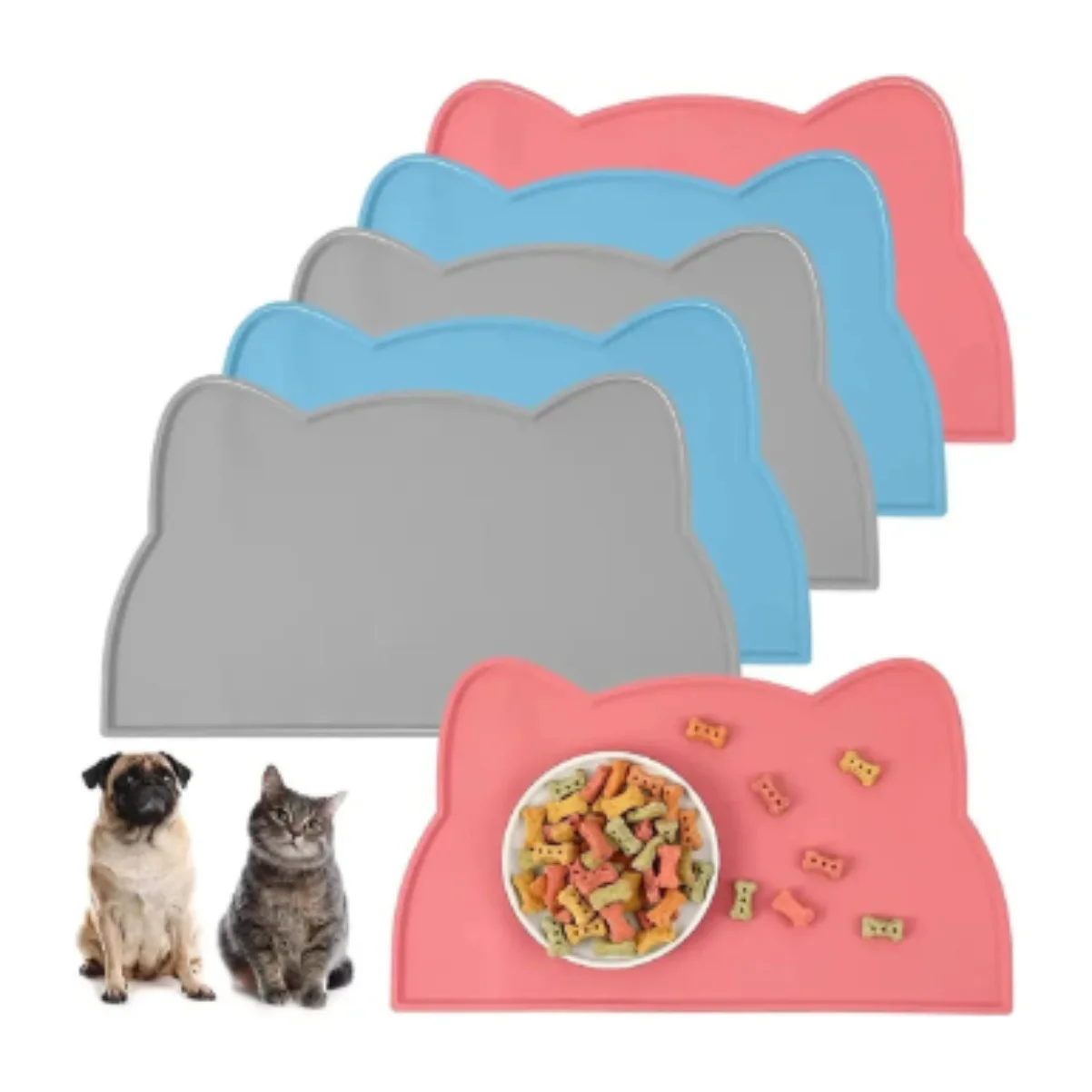 Food Grade Silicone Cat Mat Anti-dirty Easy to Clean Cats and Dog Bowl Mats Waterproof and Leak-proof Anti-slip Pad Pet Product
Food Grade Silicone Cat Mat Anti-dirty Easy to Clean Cats and Dog Bowl Mats Waterproof and Leak-proof Anti-slip Pad Pet Product