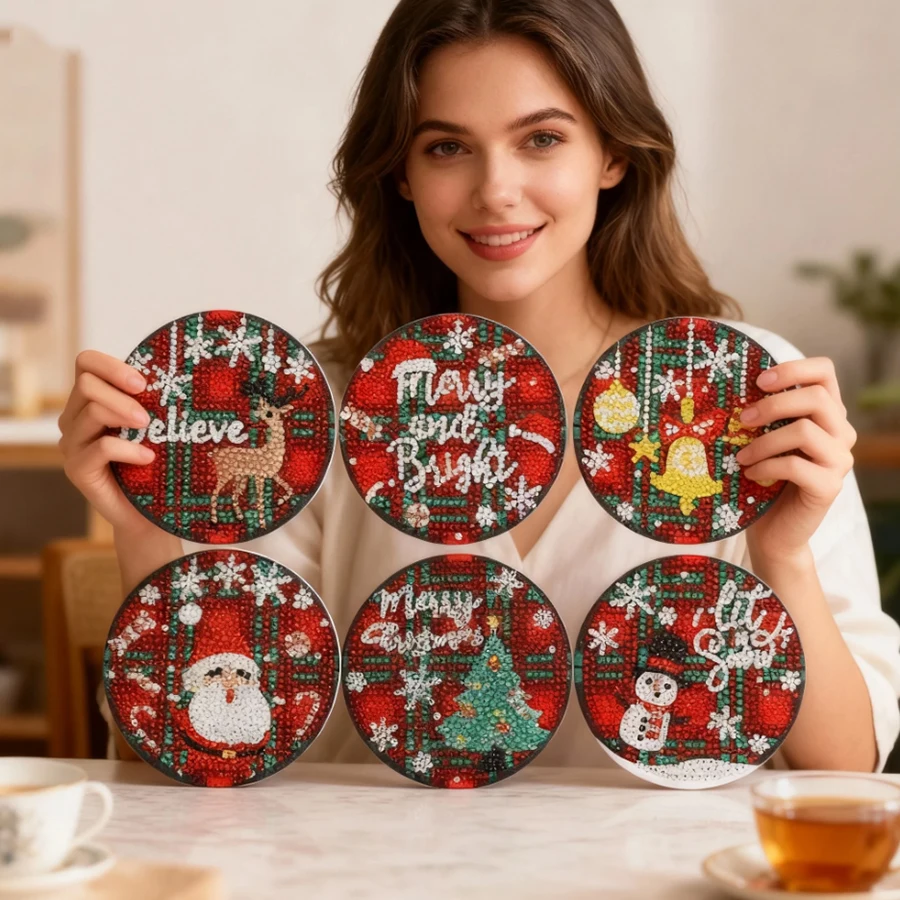 2026 New style Christmas Diamond Painting Coaster Kit DIY Xmas Diamond Art Coaster Cup Cushion Tablemat Chriatmas Gift Party
2026 New style Christmas Diamond Painting Coaster Kit DIY Xmas Diamond Art Coaster Cup Cushion Tablemat Chriatmas Gift Party