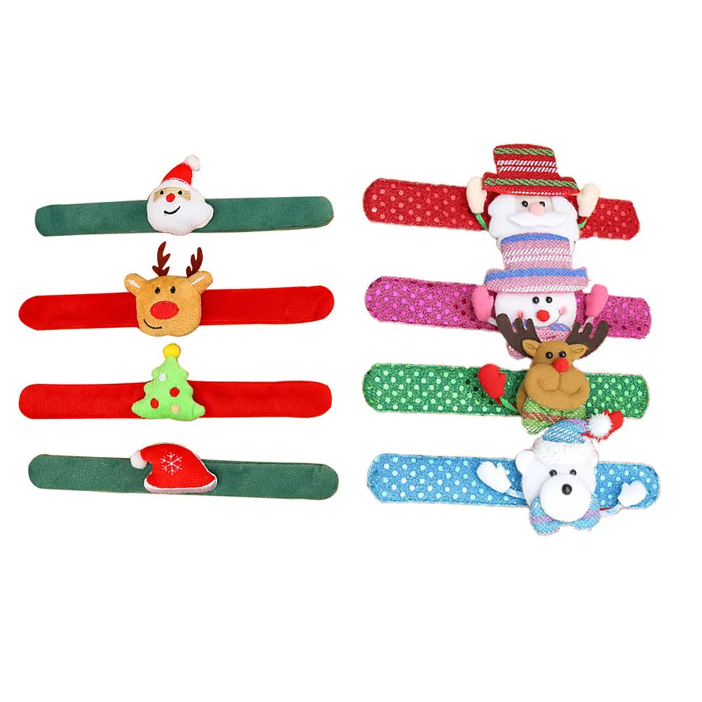 8Pcs Exquisite Christmas-Themed Slap Bracelets Kids Friendly Skin-Safe Light-Up Wrist Jewelry Festive Party Props Photo Props
8Pcs Exquisite Christmas-Themed Slap Bracelets Kids Friendly Skin-Safe Light-Up Wrist Jewelry Festive Party Props Photo Props