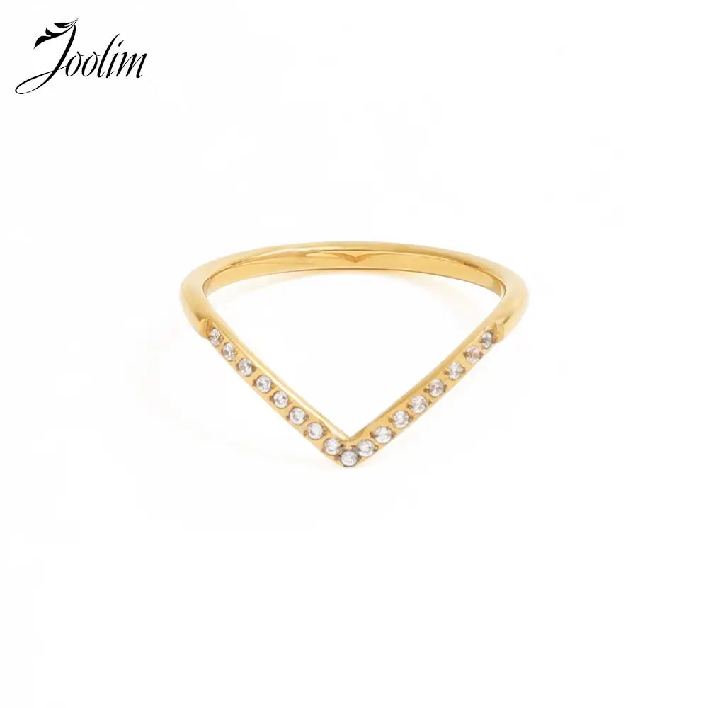 Joolim Jewelry High End PVD Wholesale No Fade Personality Geometric Sharp Spout Zirconia Pave Stainless Steel Ring For Women
Joolim Jewelry High End PVD Wholesale No Fade Personality Geometric Sharp Spout Zirconia Pave Stainless Steel Ring For Women
