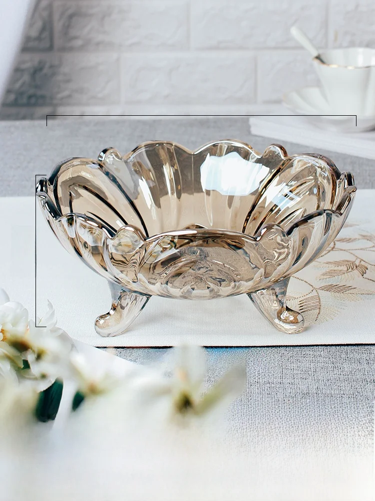 Crystal Fruit Plate Ele Glass Living Room Candy Tray High End Home Decorative Item for Tea Table Snas And More
Crystal Fruit Plate Ele Glass Living Room Candy Tray High End Home Decorative Item for Tea Table Snas And More
