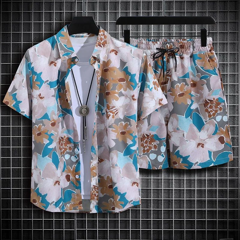 Men's Short Sleeve Shirt Summer Hong Kong Style Five Sleeve Top Suit Loose Ins Beach Casual Men's Clothing
Men's Short Sleeve Shirt Summer Hong Kong Style Five Sleeve Top Suit Loose Ins Beach Casual Men's Clothing