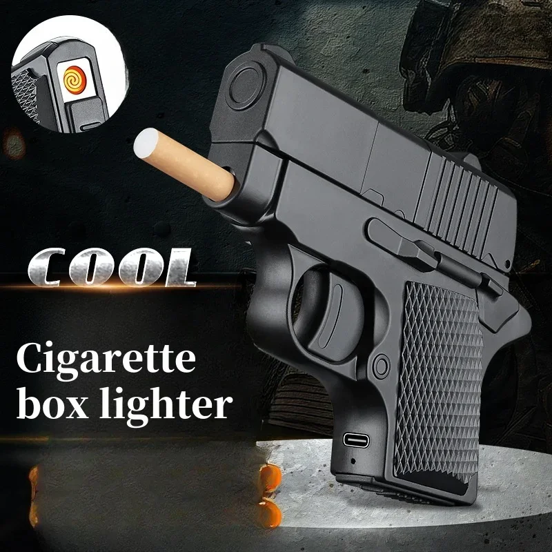 Multi Functional One Click Cigarette Box Tungsten Cigarette Lighter Type-c Fast Charging Windproof Cigarette Box Lighter Gift
Multi Functional One Click Cigarette Box Tungsten Cigarette Lighter Type-c Fast Charging Windproof Cigarette Box Lighter Gift