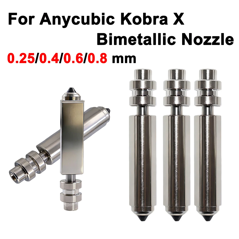 Kobra X Bimetallic Nozzle For Anycubic Hotend Print Head Assembly Kobra X Hotend Nozzles 3D Printer Accessories
Kobra X Bimetallic Nozzle For Anycubic Hotend Print Head Assembly Kobra X Hotend Nozzles 3D Printer Accessories