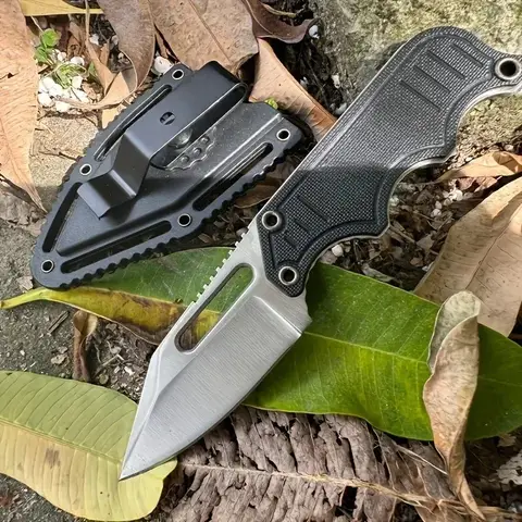 5cr15mov lâmina afiada mini faca de sobrevivência lâmina fixa com bainha acampamento caça tático faca ao ar livre portátil bolso