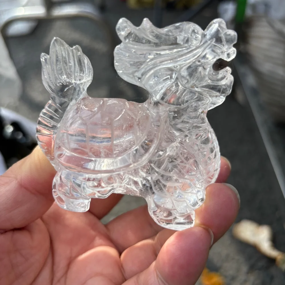 Chinese Dragon Carving Natural Clear Quartz Reiki Healing Stone Fengshui Decorative Piece for Holiday Crafts And Gift Ideas
Chinese Dragon Carving Natural Clear Quartz Reiki Healing Stone Fengshui Decorative Piece for Holiday Crafts And Gift Ideas