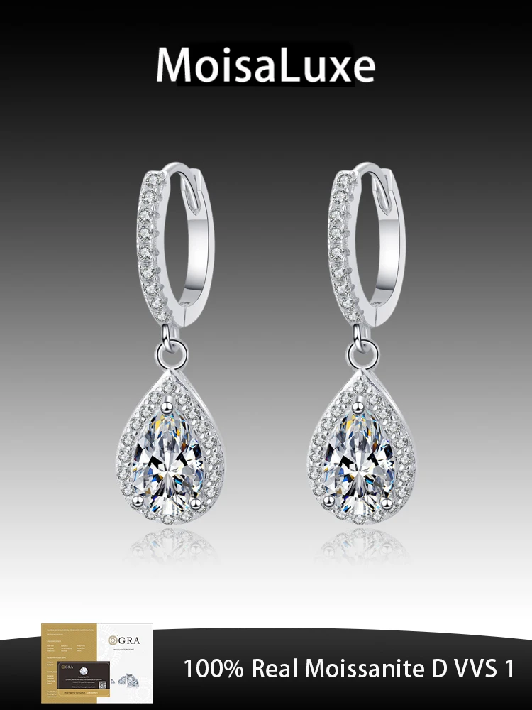 MoisaLuxe Official Store GRA Moissanite Plata Sterling 925 Silver Earrings Dripping Moissanite Ear Buckle Ear Jewelry
MoisaLuxe Official Store GRA Moissanite Plata Sterling 925 Silver Earrings Dripping Moissanite Ear Buckle Ear Jewelry