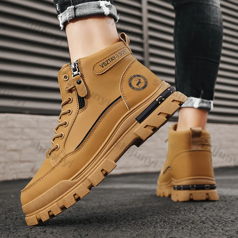 Men's High Top Flat Shoes 2026 Spring Autumn New Height Increasing Non Slip Platform Sneakers Comfortable Fashion Casual Shoes
Men's High Top Flat Shoes 2026 Spring Autumn New Height Increasing Non Slip Platform Sneakers Comfortable Fashion Casual Shoes