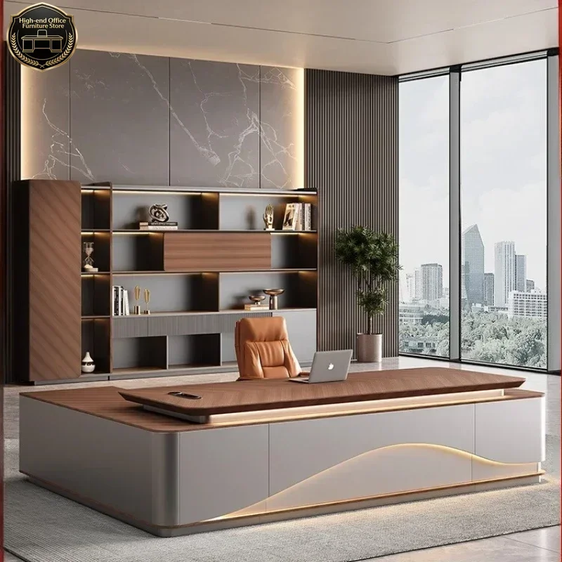 Light Luxury Boss Table Office Chair Simple Modern Storage Drawers Accessories Desks Filing Cabinets Escritorio Home Furniture
Light Luxury Boss Table Office Chair Simple Modern Storage Drawers Accessories Desks Filing Cabinets Escritorio Home Furniture