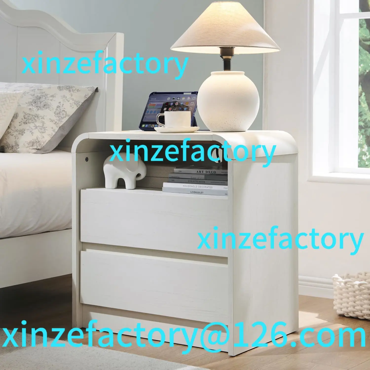 Customizable 25" Tall Modern Nightstand with Charging Station 
Customizable 25" Tall Modern Nightstand with Charging Station