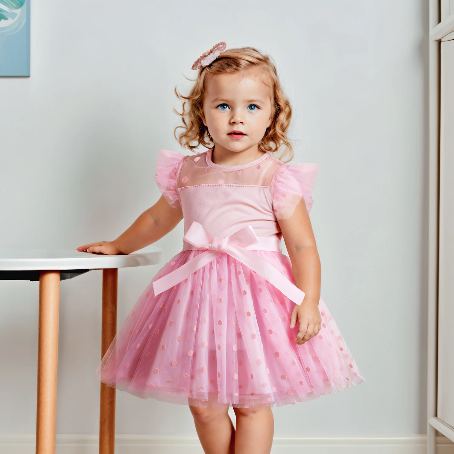 Polka-dot Party Dress for Girl Ruffles Tulle Casual Layered Dresses Kids Birthday Princess Dress 1-5Yrs Summer Baby Girl Clothes
Polka-dot Party Dress for Girl Ruffles Tulle Casual Layered Dresses Kids Birthday Princess Dress 1-5Yrs Summer Baby Girl Clothes