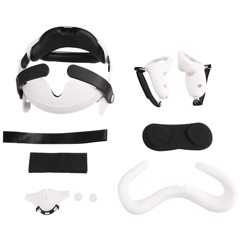 Halo Strap For Meta Quest 3 Controller Covers Lens Cap Light-Blocking,Nose Pad And Face Cover For Quest 3 Accessories A-N33R
Halo Strap For Meta Quest 3 Controller Covers Lens Cap Light-Blocking,Nose Pad And Face Cover For Quest 3 Accessories A-N33R
