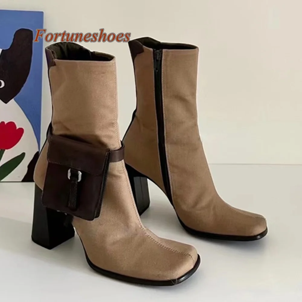 Square Toe Solid Side Zipper Women Boots Pocket Mid Calf Chunky Heel Boots Spring/autumn Fashion Casual Comfortable Newest Boots
Square Toe Solid Side Zipper Women Boots Pocket Mid Calf Chunky Heel Boots Spring/autumn Fashion Casual Comfortable Newest Boots
