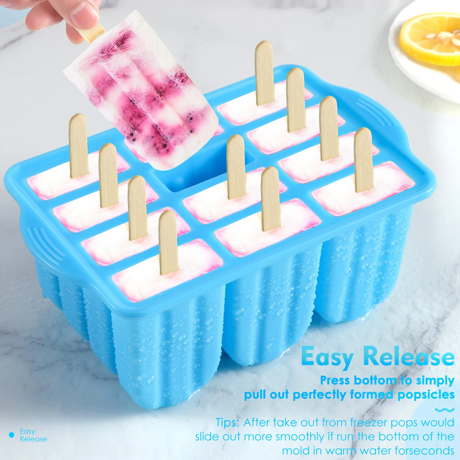 Popsicle Molds 12 Pieces Silicone Frozen Ice Popsicle Maker Mold Set Cover DIY Popsicle Box Tray Maker Kitchen Gadgets
Popsicle Molds 12 Pieces Silicone Frozen Ice Popsicle Maker Mold Set Cover DIY Popsicle Box Tray Maker Kitchen Gadgets