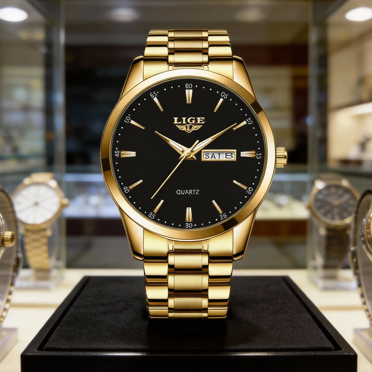 Мужские часы LIGE Luxury, водонепроницаемые, из нержавеющей стали, с подсветкой и указателем даты, модные, простые, повседневные, кварцевые.
Мужские часы LIGE Luxury, водонепроницаемые, из нержавеющей стали, с подсветкой и указателем даты, модные, простые, повседневные, кварцевые.