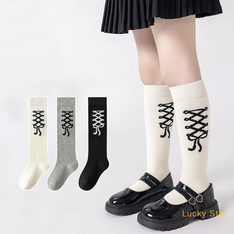 3Pairs/Set Girls' Knee-high Slouch Socks Autumn Winter New Strap Bow Calf Socks Stackable Tights For Children Casual Sockens
3Pairs/Set Girls' Knee-high Slouch Socks Autumn Winter New Strap Bow Calf Socks Stackable Tights For Children Casual Sockens