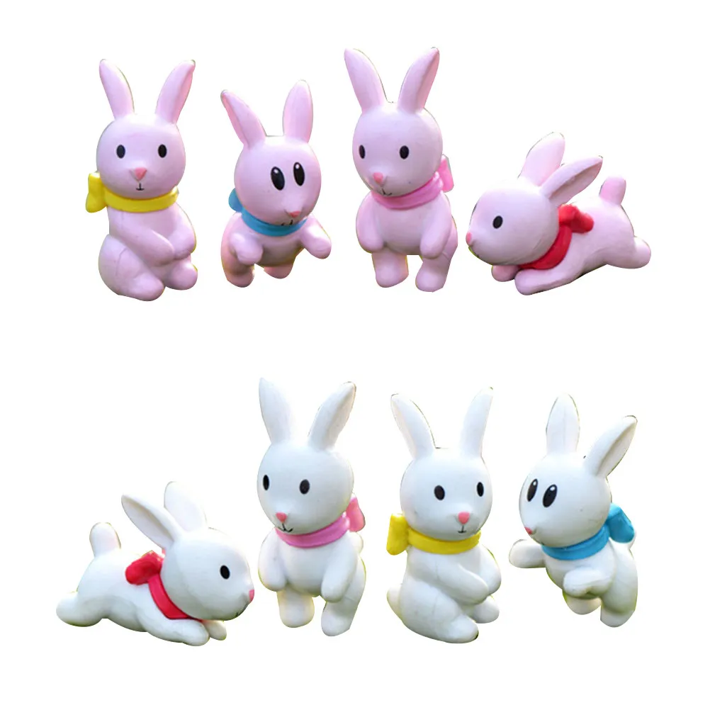 8Pcs Rabbit Gardening Props Miniature Ornament Kits Various Color Rabbits with Tie for Fairy Garden Micro Landscape Terrarium
8Pcs Rabbit Gardening Props Miniature Ornament Kits Various Color Rabbits with Tie for Fairy Garden Micro Landscape Terrarium