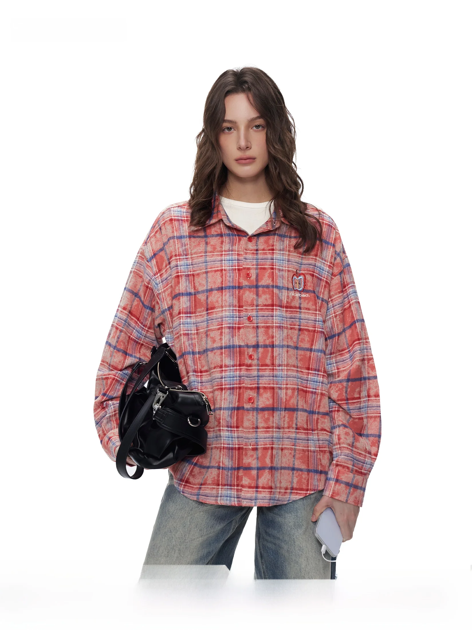 NICEBAD Embroidered Plaid Long Sleeve Casual Shirt Unisex Cotton Retro American Style Youth Fashion Spring Autumn Wear
NICEBAD Embroidered Plaid Long Sleeve Casual Shirt Unisex Cotton Retro American Style Youth Fashion Spring Autumn Wear
