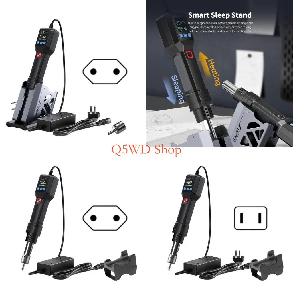 Q5WD SAG55 Вт с подставкой BGA Rework LCD цифровой вентилятор паяльник нагреватель ручной вентилятор горячего воздуха для и
Q5WD SAG55 Вт с подставкой BGA Rework LCD цифровой вентилятор паяльник нагреватель ручной вентилятор горячего воздуха для и