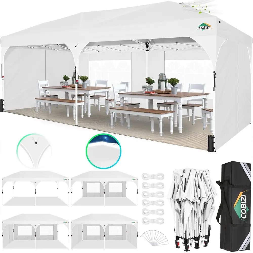 10x20 Pop up Canopy Tent with 4 Sidewalls Outdoor Canopy Tent for Party with Push Center Lock amp Air Vent, 2000mmWaterproof Ga
10x20 Pop up Canopy Tent with 4 Sidewalls Outdoor Canopy Tent for Party with Push Center Lock amp Air Vent, 2000mmWaterproof Ga