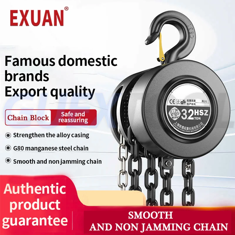 Hand Chain Block Crane 1/2/3Ton Capacity Manual Hoist Winch Industrial Steel Construction Capstan Construction Building Tools
Hand Chain Block Crane 1/2/3Ton Capacity Manual Hoist Winch Industrial Steel Construction Capstan Construction Building Tools