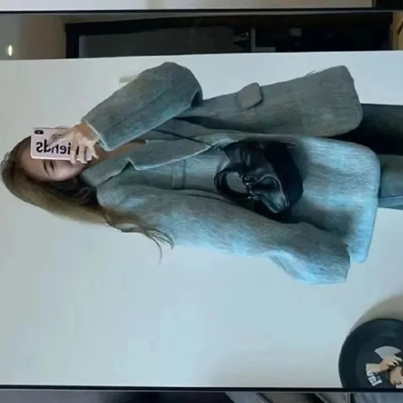 Autumn Female Plaid Color Blocking Jacket Winter Ladise Fashion Patchwork Woolen Suit Outwear Retro Women Long Sleeves Wool Coat
Autumn Female Plaid Color Blocking Jacket Winter Ladise Fashion Patchwork Woolen Suit Outwear Retro Women Long Sleeves Wool Coat