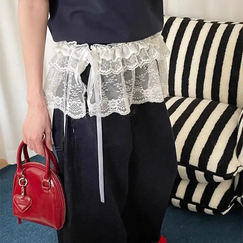 〔CC〕|Women's Lace Ballet Pettiskirt - Tiered Sheer Mini Skirt with Elastic Waist & Ties, Layering Skirt for Dresses and Jeans
〔CC〕|Women's Lace Ballet Pettiskirt - Tiered Sheer Mini Skirt with Elastic Waist & Ties, Layering Skirt for Dresses and Jeans