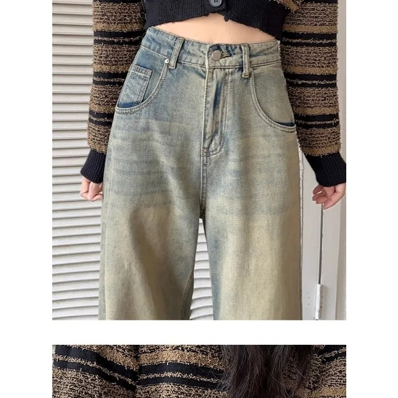 Slim Loose Womens Jeans High Waist Flared Trousers Wide Leg Vintage Retro Distressed Denim Pants For Women Autumn Winter Fashion
Slim Loose Womens Jeans High Waist Flared Trousers Wide Leg Vintage Retro Distressed Denim Pants For Women Autumn Winter Fashion