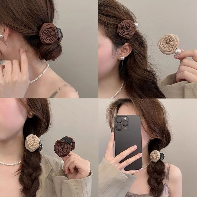 Dried Rose Half-Up Hair Clip for Women Ponytail Shark Claws Retro Flower Hairpins Girl Floral Headwear Fashion Vintage Barrettes
Dried Rose Half-Up Hair Clip for Women Ponytail Shark Claws Retro Flower Hairpins Girl Floral Headwear Fashion Vintage Barrettes