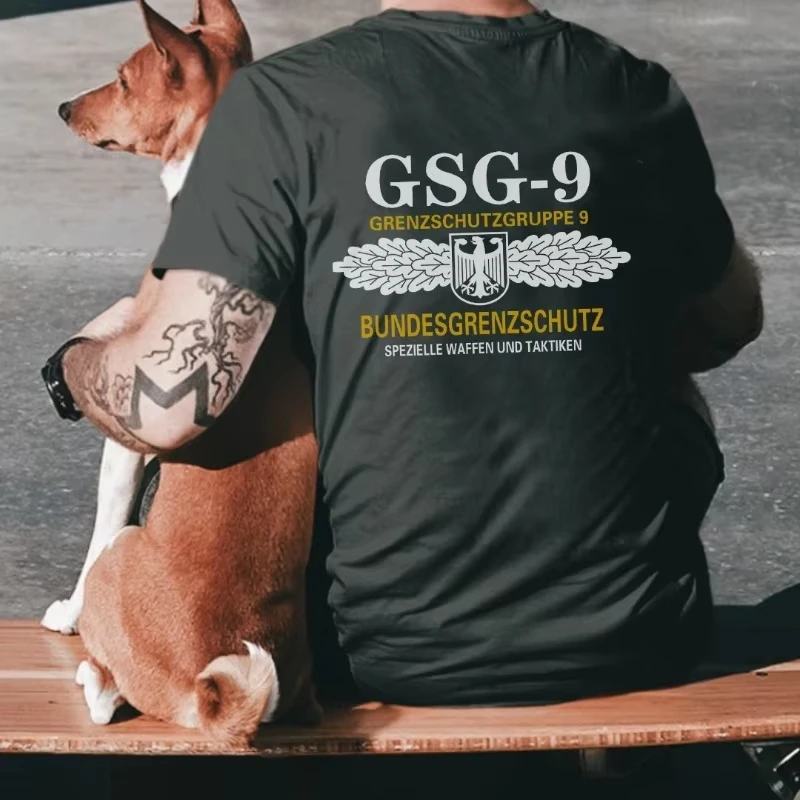 2026 Summer New HOOK ON YOU Tough Guy Clothes German Agent Series GSG-9 Squad Theme Cotton Short Sleeve T-Shirt Vintage T Shirt
2026 Summer New HOOK ON YOU Tough Guy Clothes German Agent Series GSG-9 Squad Theme Cotton Short Sleeve T-Shirt Vintage T Shirt