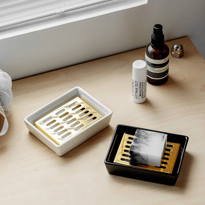 Nordic Minimalist Ceramic Soap Dish With Drain Net Hotel Home Soap Holder Household Decoration Bathroom Soap Box Holder ZF541
Nordic Minimalist Ceramic Soap Dish With Drain Net Hotel Home Soap Holder Household Decoration Bathroom Soap Box Holder ZF541